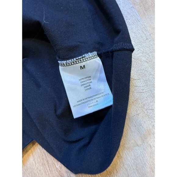 FOG Fear of God EssentialsLogo Mock Neck Black Collection Crew Tee Shirt Medium - Picture 7 of 8